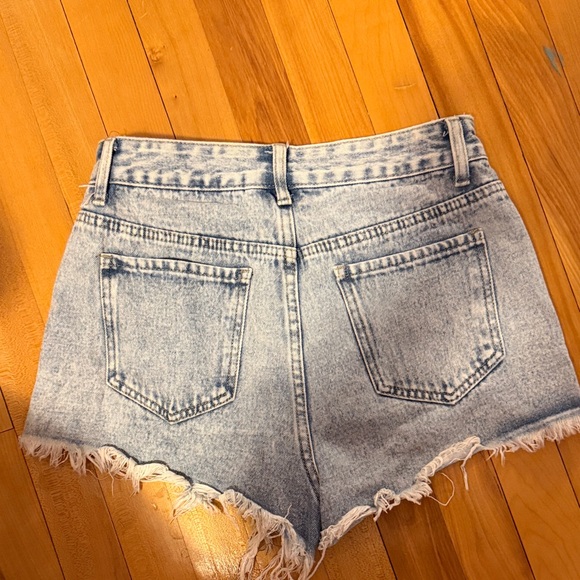 Distressed Denim Women Shorts - Picture 2 of 2